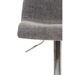 Taburete de Bar Hoover en Tela Gris claro
