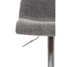 Taburete de Bar Hoover en Tela Gris claro