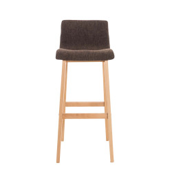 Taburete Hoover con Base de Madera Marrón