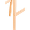 Taburete Hoover con Base de Madera Gris claro
