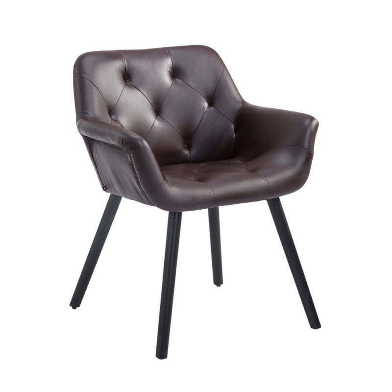 Silla de Comedor Cassidy Marrón,Negro