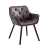 Silla de Comedor Cassidy Marrón,Negro