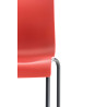 Taburete Hoover con Base de 4 Pies Rojo,Negro