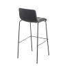Taburete Hoover en Tela & Base de 4 Patas Gris oscuro,Negro