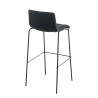 Taburete Hoover en Tela & Base de 4 Patas Negro,Negro