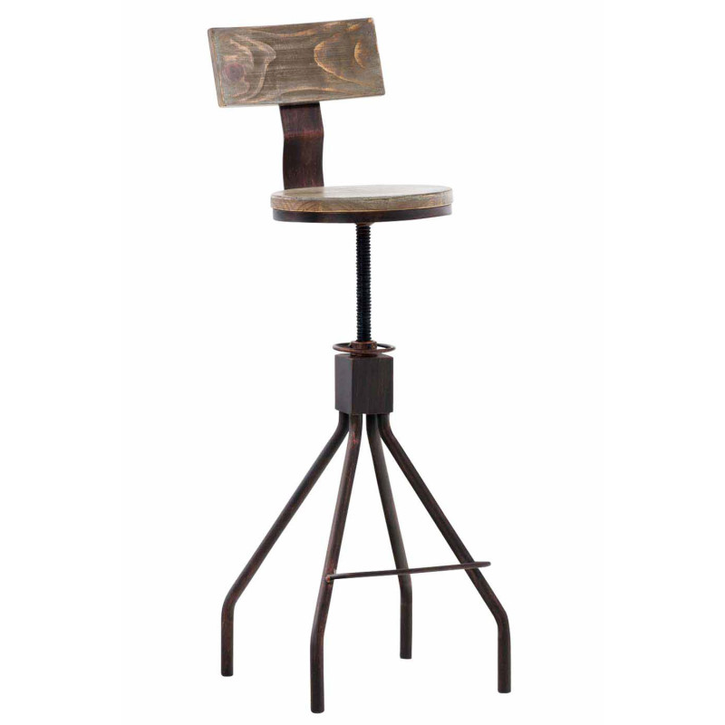 Taburete Industrial Durango Bronce