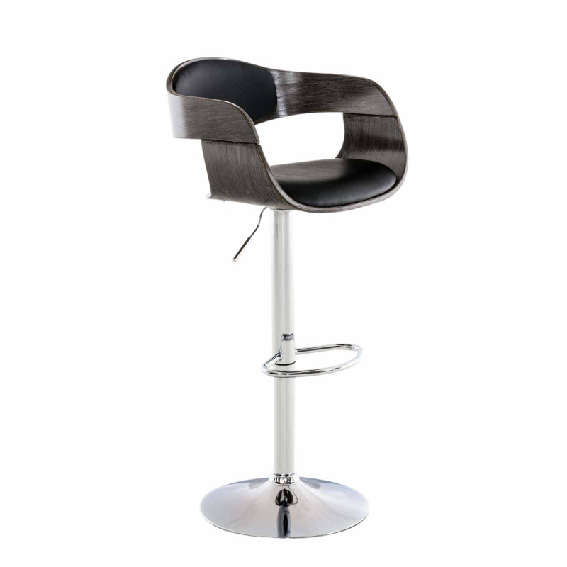 Taburete de bar Kingston Negro/gris