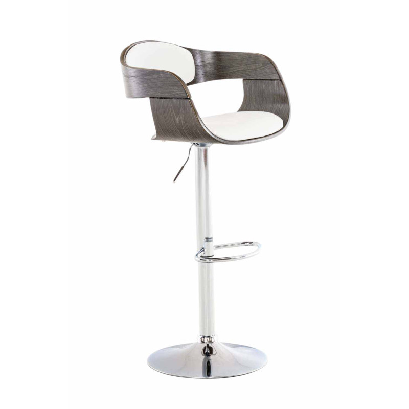 Taburete de bar Kingston Blanco/gris