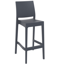 Set 2x Taburetes Maya de Exterior Gris oscuro