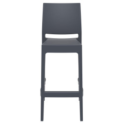 Set 2x Taburetes Maya de Exterior Gris oscuro