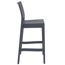 Set 2x Taburetes Maya de Exterior Gris oscuro