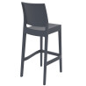 Set 2x Taburetes Maya de Exterior Gris oscuro