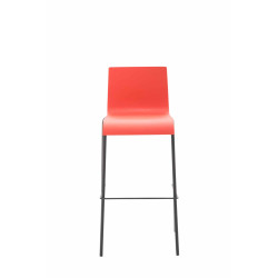Taburete Rund KADO con Estructura de Plástico Rojo,Negro