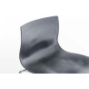 Set 2x Taburete Hoover con Asiento de Plástico & Base de Metal Gris,Cromado