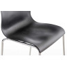 Set 2x Taburete Hoover con Asiento de Plástico & Base de Metal Negro,Cromado