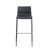 Set 2x Taburete Hoover con Asiento de Plástico & Base de Metal Gris,Negro