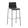 Set 2x Taburete Hoover con Asiento de Plástico & Base de Metal Negro,Negro