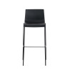 Set 2x Taburete Hoover con Asiento de Plástico & Base de Metal Negro,Negro