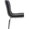 Set 2x Taburete Hoover Tapizado en Tela Gris oscuro,Cromado