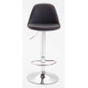 Set 2 Taburetes Kiel en Cuero PU Negro,Cromado