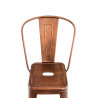 Set 2x Taburete Industrial Aiden Cobre