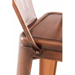 Set 2x Taburete Industrial Aiden Cobre