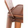 Set 2x Taburete Industrial Aiden Cobre