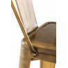 Set 2x Taburete Industrial Aiden Dorado