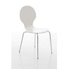 Silla De Comedor Apilable Diego Blanco