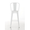 Set 2x Taburete Industrial Aiden Blanco
