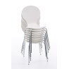 Silla De Comedor Apilable Diego Blanco