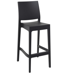 Set 2x Taburetes Maya de Exterior Negro