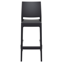 Set 2x Taburetes Maya de Exterior Negro
