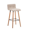 Set 2 Taburetes Lincoln en Tela Natural,Crema