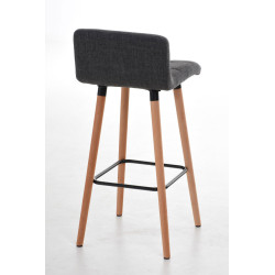 Set 2 Taburetes Lincoln en Tela Natural,Gris claro