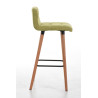 Set 2 Taburetes Lincoln en Tela Natural,Verde