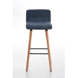 Set 2 Taburetes Lincoln en Tela Natural,Azul