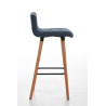 Set 2 Taburetes Lincoln en Tela Natural,Azul