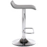 Set De 2 Taburetes Dyn en Cuero PU Gris