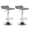 Set De 2 Taburetes Dyn en Cuero PU Gris