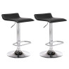 Set De 2 Taburetes Dyn en Cuero PU Negro