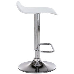 Set De 2 Taburetes Dyn en Cuero PU Blanco
