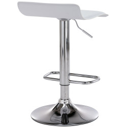 Set De 2 Taburetes Dyn en Cuero PU Blanco