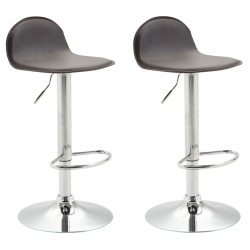 Set De 2 Taburetes Lana V2 Marrón