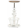 Taburete Industrial Bruna Blanco antiguo
