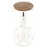 Taburete Industrial Bruna Blanco antiguo
