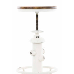 Taburete Industrial Bruna Blanco antiguo