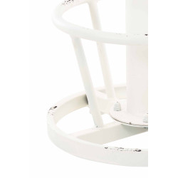 Taburete Industrial Bruna Blanco antiguo