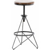 Taburete Industrial Karla Plateado