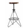 Taburete Industrial Karla Plateado